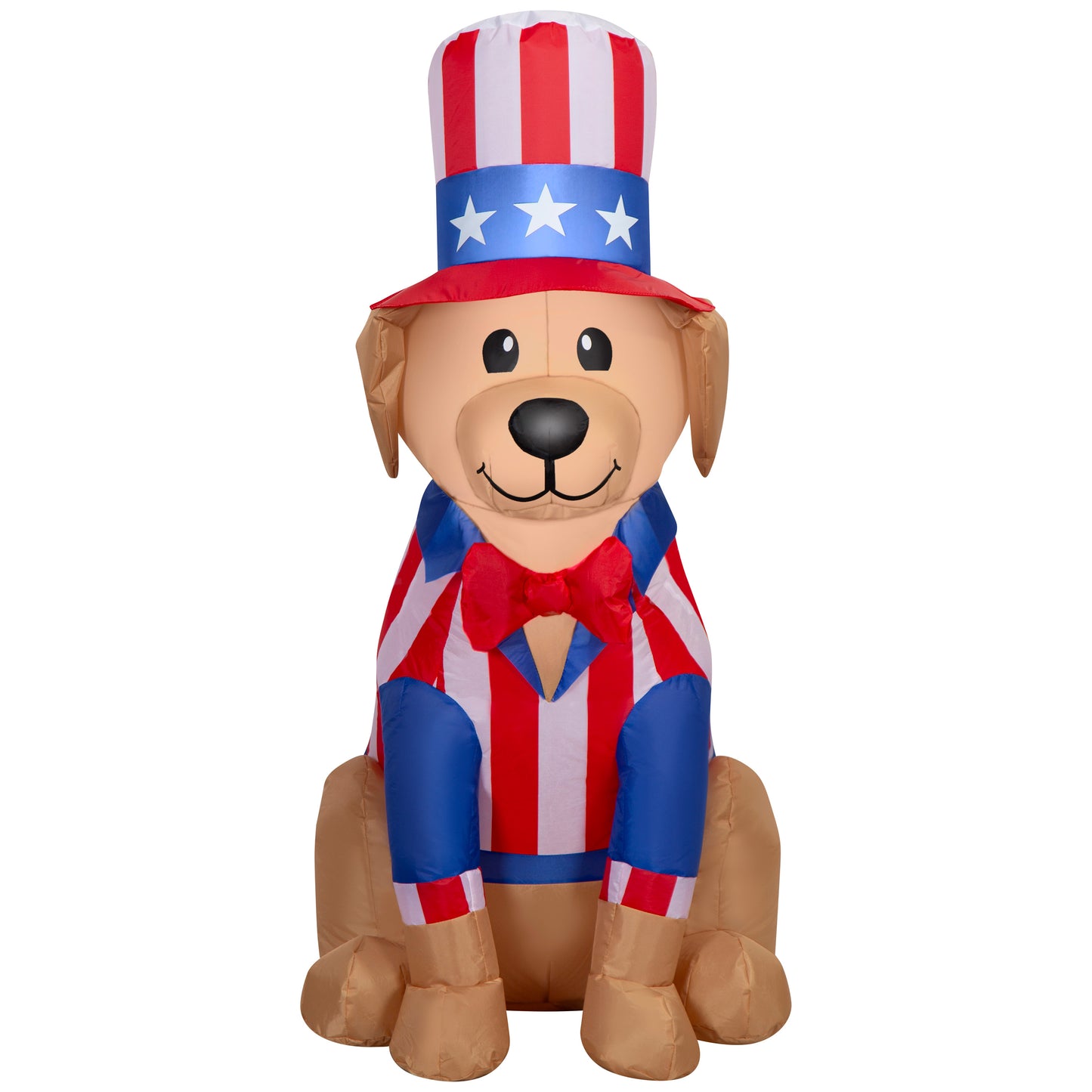 3.5-Ft Yellow Labrador Patriotic Inflatable