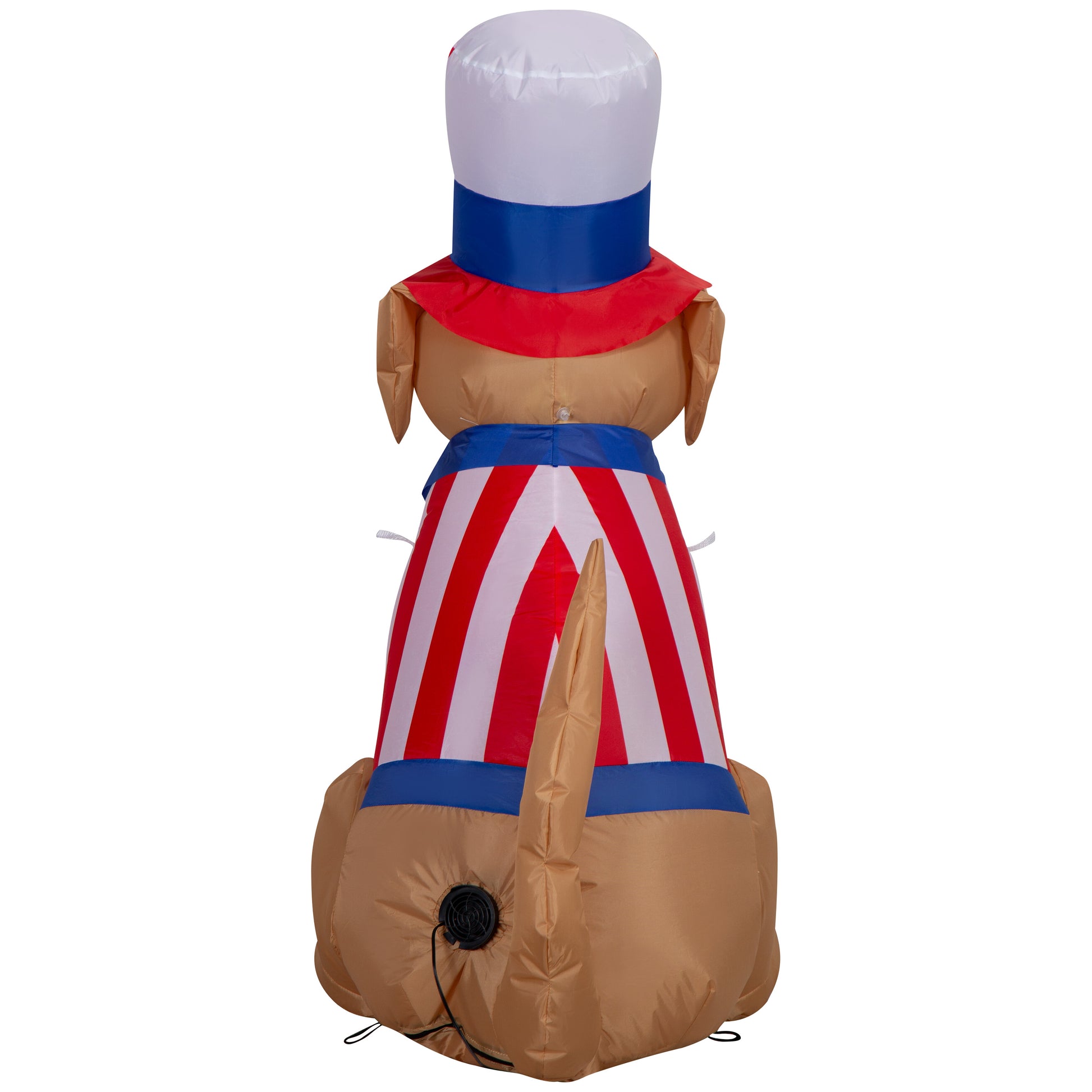 3.5-Ft Yellow Labrador Patriotic Inflatable image 4
