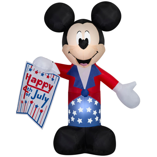 5-Ft Disney Mickey Mouse Patriotic Inflatable