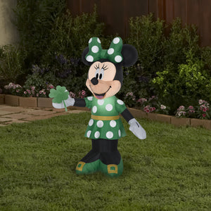 3.5' Airblown St. Patrick's Day Minnie Disney Spring Inflatable