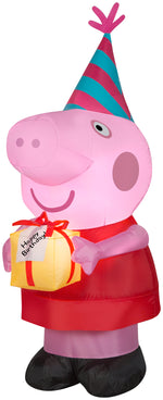 Load image into Gallery viewer, Gemmy Airblown Inflatable Birthday Party Peppa Pig, 3.5 ft Tall, pink
