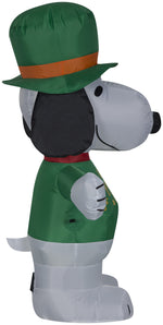 Load image into Gallery viewer, Gemmy Airblown Inflatable St. Patrick&#39;s Day Snoopy, 3.5 ft Tall
