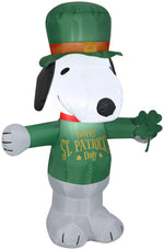 Load image into Gallery viewer, Gemmy Airblown Inflatable St. Patrick&#39;s Day Snoopy, 3.5 ft Tall
