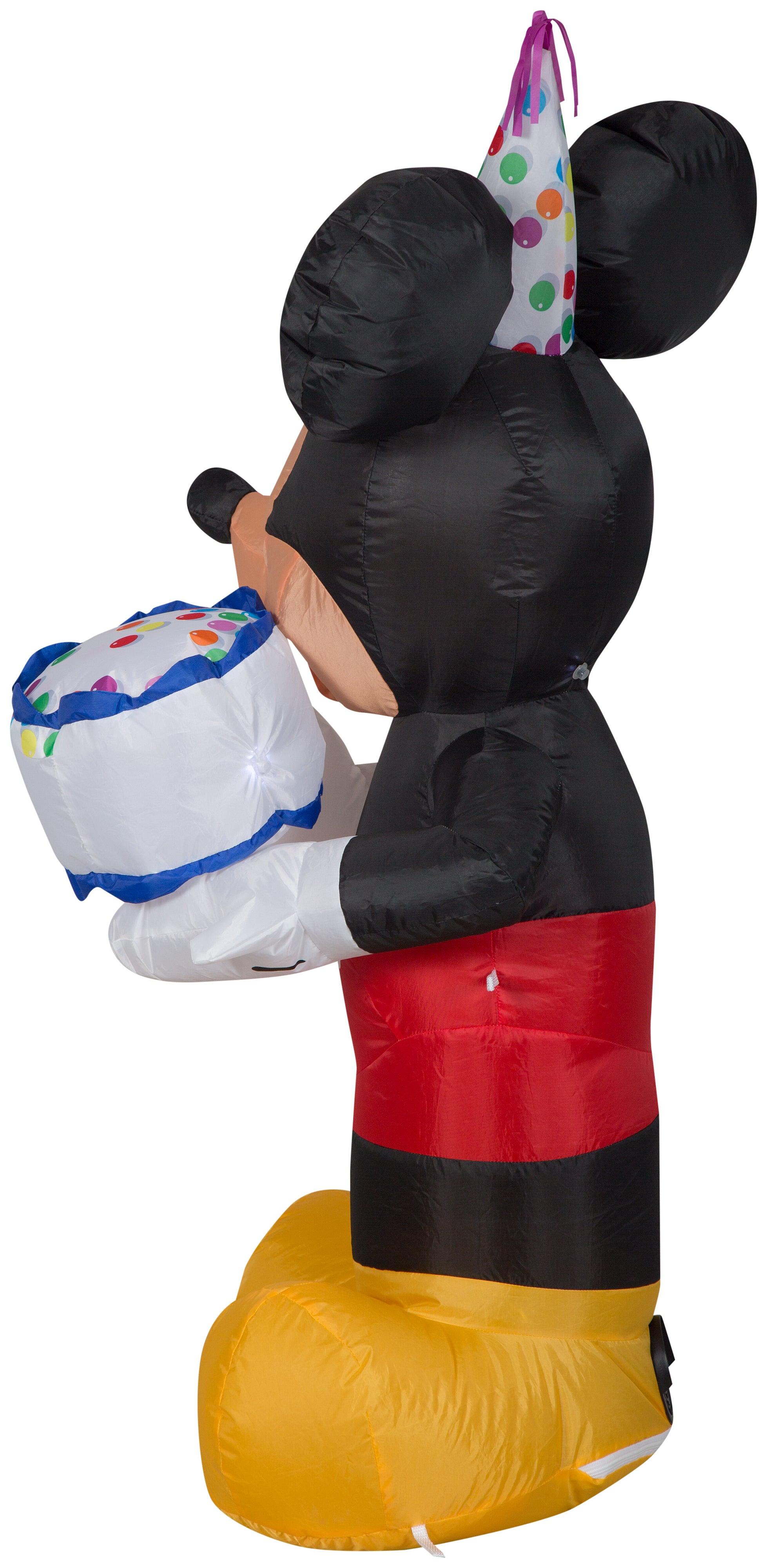 Gemmy 3.5 ft Tall Airblown Inflatable Birthday Party Mickey Mouse with Cake