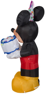 Load image into Gallery viewer, Gemmy 3.5 ft Tall Airblown Inflatable Birthday Party Mickey Mouse with Cake
