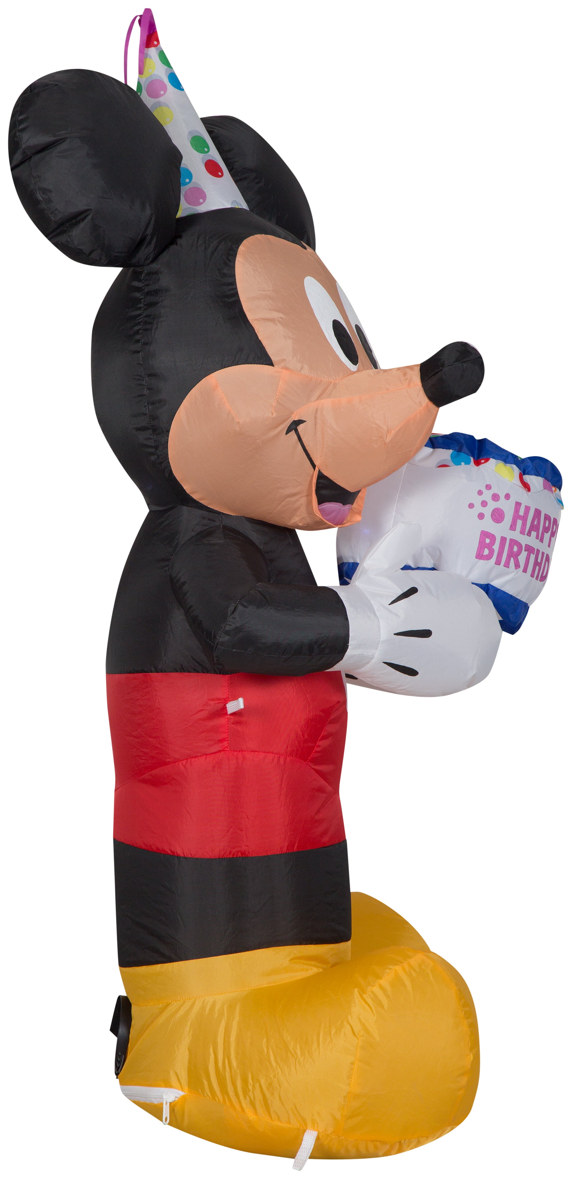 Gemmy 3.5 ft Tall Airblown Inflatable Birthday Party Mickey Mouse with Cake