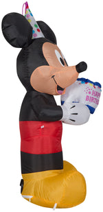 Load image into Gallery viewer, Gemmy 3.5 ft Tall Airblown Inflatable Birthday Party Mickey Mouse with Cake
