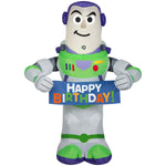 Load image into Gallery viewer, Gemmy Airblown Inflatable Birthday Party Buzz Lightyear, 3.5 ft Tall
