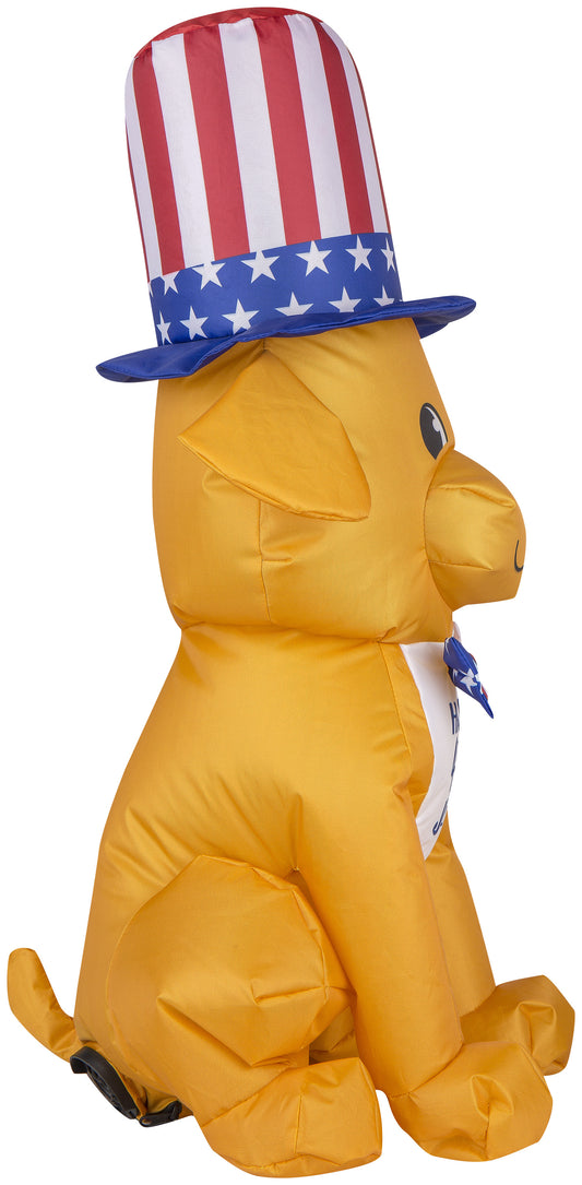 Airdorable Patriotic Dog, 2 ft Tall, Orange image 2