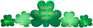 Gemmy 10 ft Wide Projection Airblown Kaleidoscope St. Patrick's Day Cluster of Clovers Collection Scene
