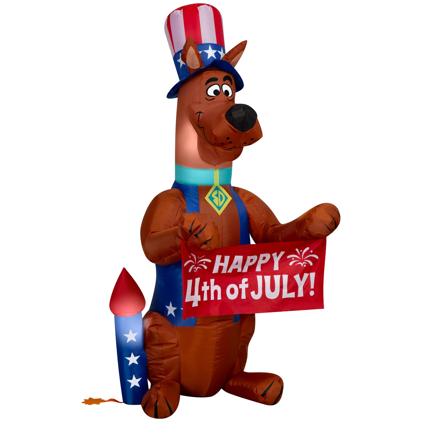 4-Ft Scooby-Doo Patriotic Inflatable