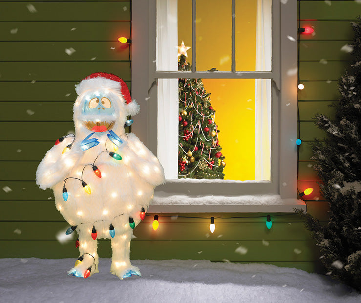 ProductWorks 32 Inch 3D Pre Lit Rudolph Bumble with C9 Light Strand image 3