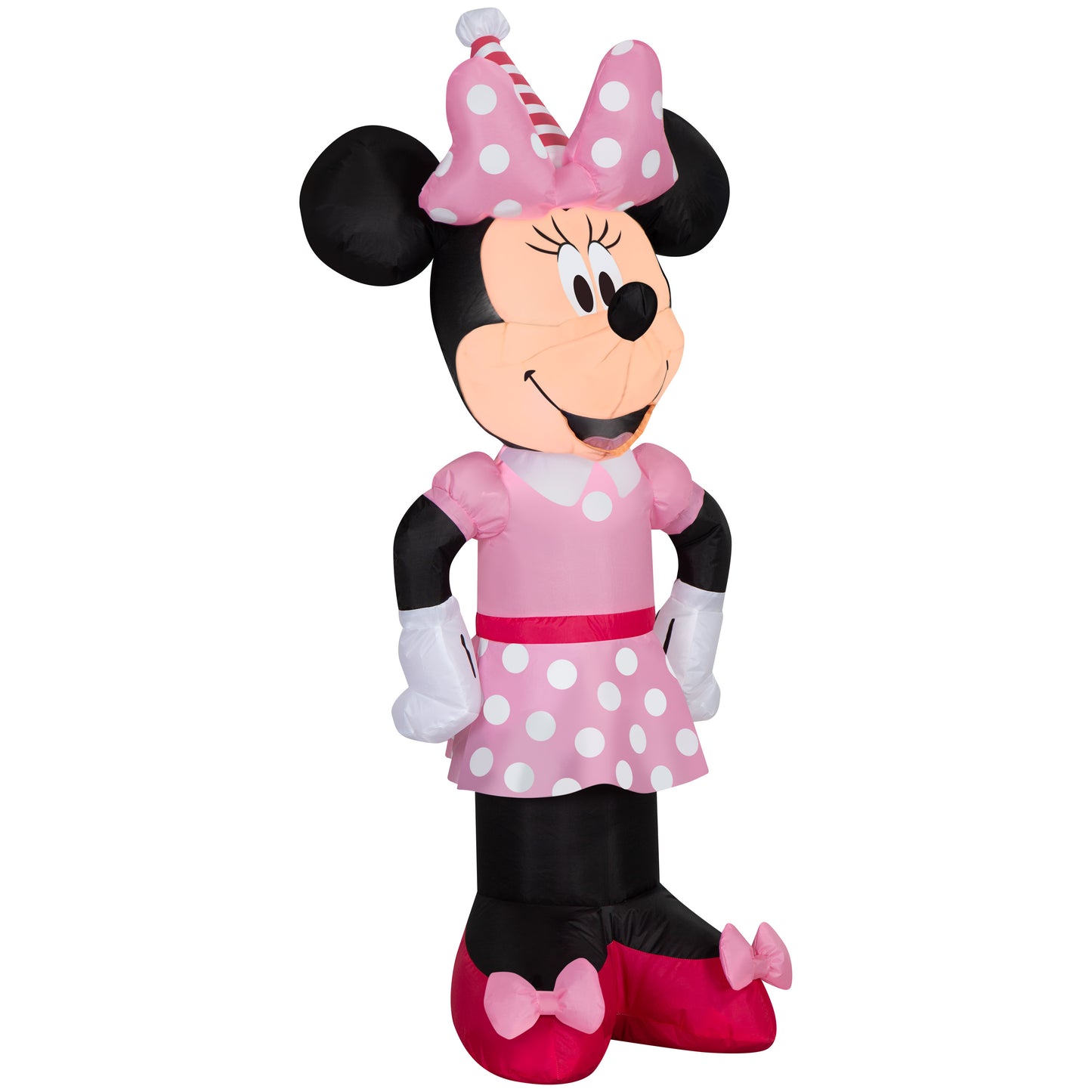 Inflatable Minnie w/Party Hat Disney, 4 ft Tall