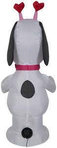 Gemmy Airblown Inflatable Valentine Snoopy, 3.5 ft Tall