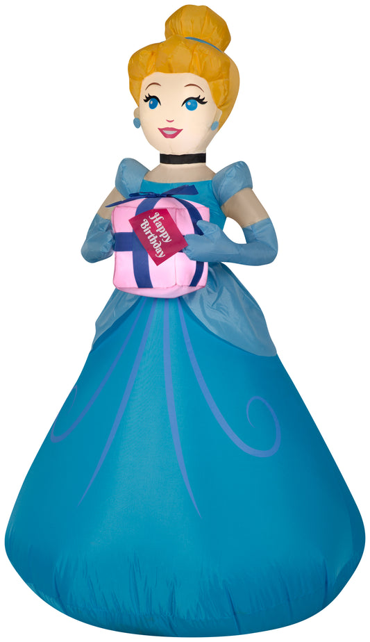 Inflatable Birthday Party Cinderella with Present, 3.5 ft Tall