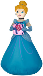 Load image into Gallery viewer, Gemmy Airblown Inflatable Birthday Party Cinderella with Present, 3.5 ft Tall
