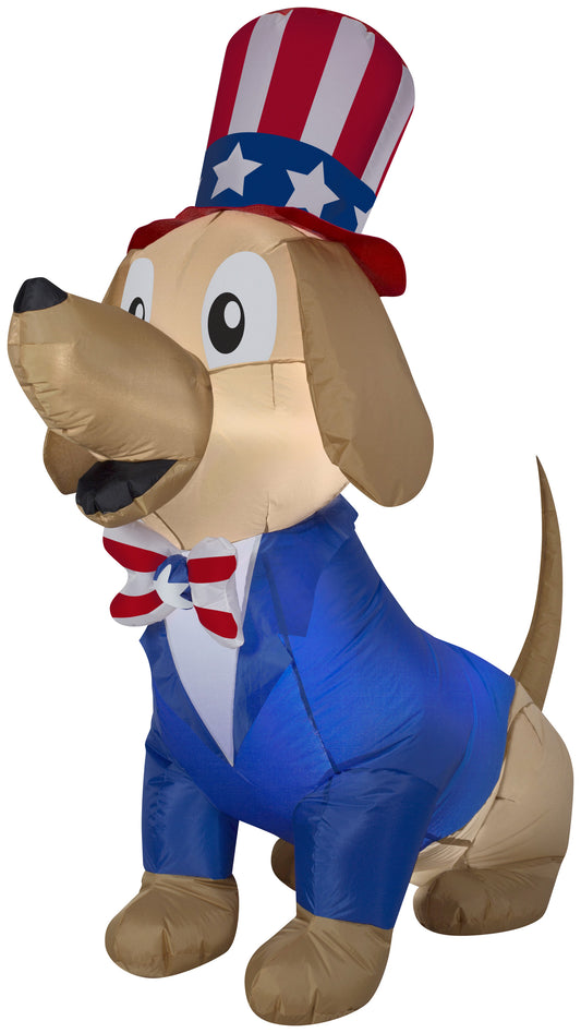5' Patriotic Pooch Spring Inflatable