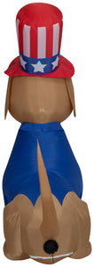 5' Patriotic Pooch Spring Inflatable
