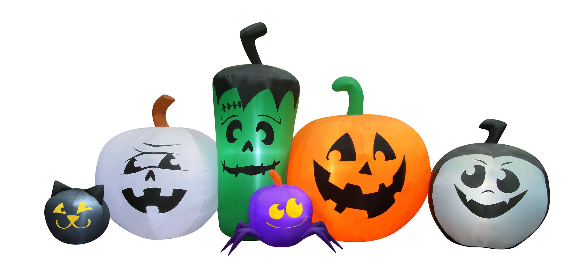 8' Inflatable Monster Pumpkin Patch