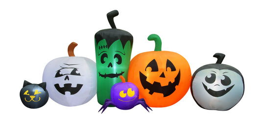 8' Inflatable Monster Pumpkin Patch