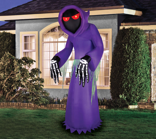 7' Inflatable Faceless Reaper - Purple lifestyle