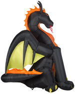 Load image into Gallery viewer, Gemmy Animated Projection Airblown Inflatable Fire &amp; Ice Dragon w/Wings Giant (RRPm), 9 ft Tall, Multicolored
