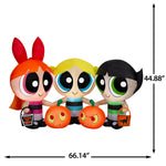 Load image into Gallery viewer, Powerpuff Girls Halloween Inflatable Scene with Blossom, Bubbles and Buttercup, 4-Ft Lighted Yard Decor for Indoor or Outdoor Use
