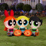 Load image into Gallery viewer, Powerpuff Girls Halloween Inflatable Scene with Blossom, Bubbles and Buttercup, 4-Ft Lighted Yard Decor for Indoor or Outdoor Use
