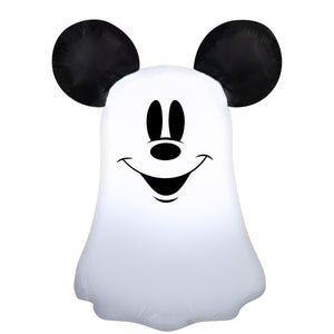 Gemmy Airblown Inflatable Stylized Mickey Ghost Disney , 3.5 ft Tall, Multicolored