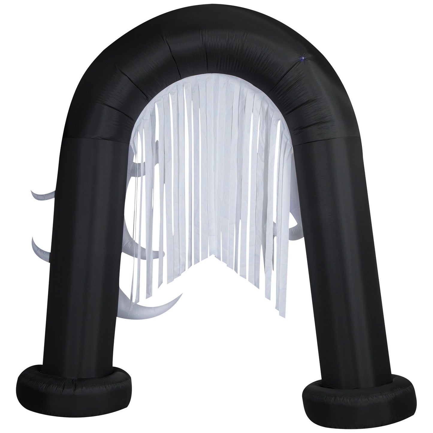 Halloween Inflatable Ghost Archway with Flickering Black Lights and Metallic Streamers, 9 ft Tall image 3