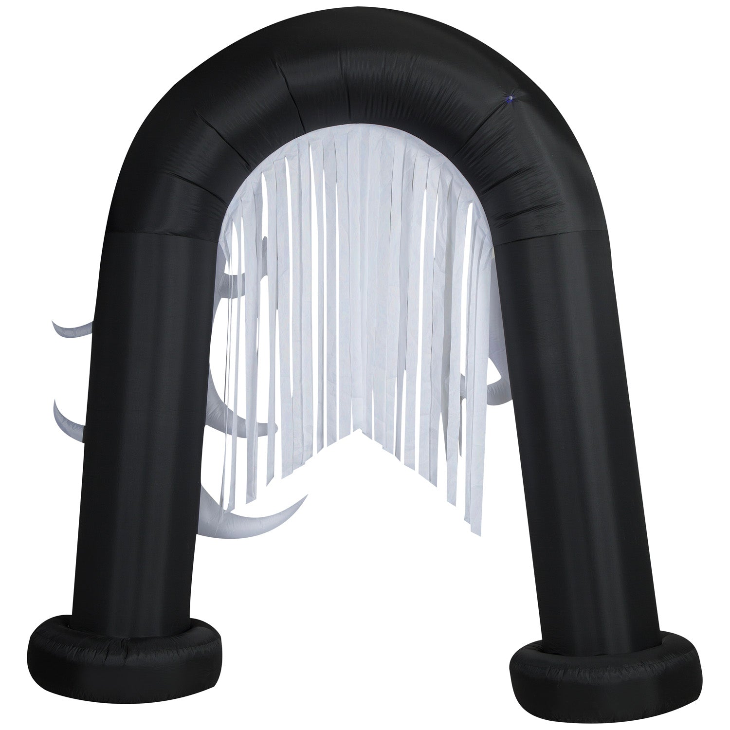 Halloween Inflatable Ghost Archway with Flickering Black Lights and Metallic Streamers, 9 ft Tall image 3
