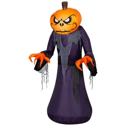 Inflatable Pumpkin Reaper, 4 ft Tall