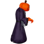 Load image into Gallery viewer, Gemmy Airblown Inflatable Pumpkin Reaper, 4 ft Tall, Multi
