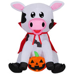 Load image into Gallery viewer, Gemmy Airblown Inflatable Halloween Baby Cow, 3 ft Tall, Multi
