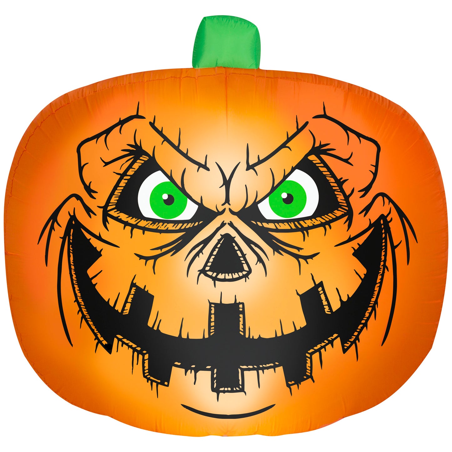 7.5-Ft Flat Jack O’ Lantern with Creepy Face Inflatable