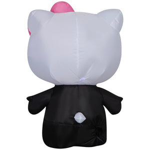 Gemmy Airblown Hello Kitty Neon Skeleton Sanrio, 3 ft Tall, Multi