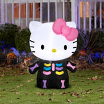 Load image into Gallery viewer, Gemmy Airblown Hello Kitty Neon Skeleton Sanrio, 3 ft Tall, Multi
