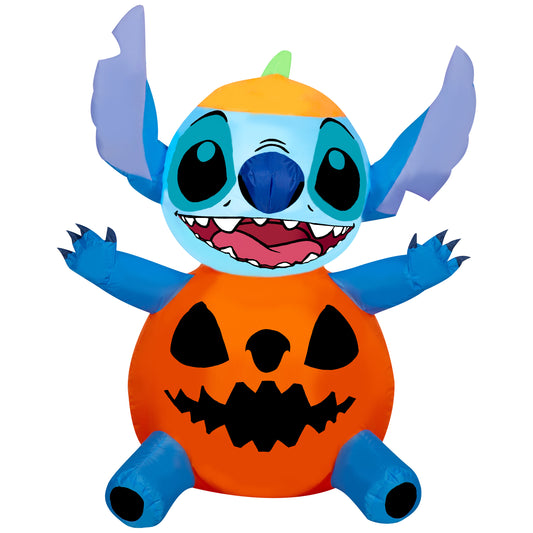 3-Ft Disney Stitch Pumpkin Halloween Inflatable