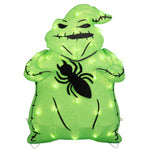 Load image into Gallery viewer, Disney Oogie Boogie Lighted Tinsel Yard Sculpture with Spider, 28 Inch 3D Halloween Decor for Indoor or Outdoor Use
