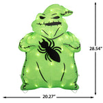 Load image into Gallery viewer, Disney Oogie Boogie Lighted Tinsel Yard Sculpture with Spider, 28 Inch 3D Halloween Decor for Indoor or Outdoor Use
