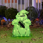 Load image into Gallery viewer, Disney Oogie Boogie Lighted Tinsel Yard Sculpture with Spider, 28 Inch 3D Halloween Decor for Indoor or Outdoor Use
