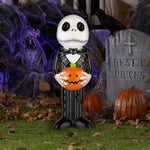 Load image into Gallery viewer, Gemmy Lighted Blow Mold Outdoor Decor Jack Skellington 24&quot; Disney, Multi
