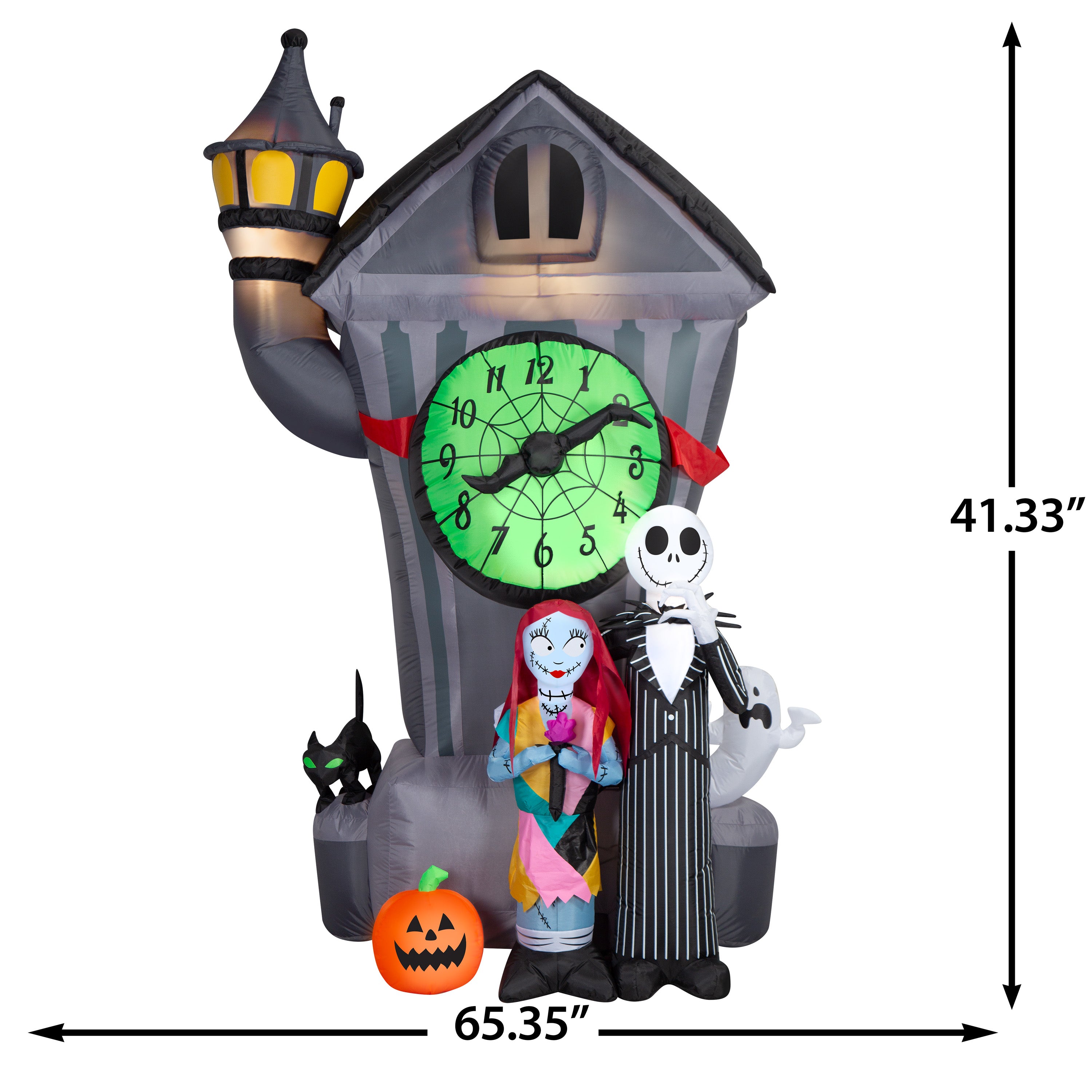 Gemmy Airblown Inflatable NBC Clock Tower House Giant Disney, 8 ft Tall, Multicolored