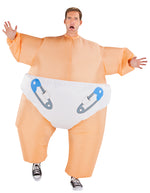 Load image into Gallery viewer, Adult Inflatable Big Babies Sumo Baby Halloween Costume
