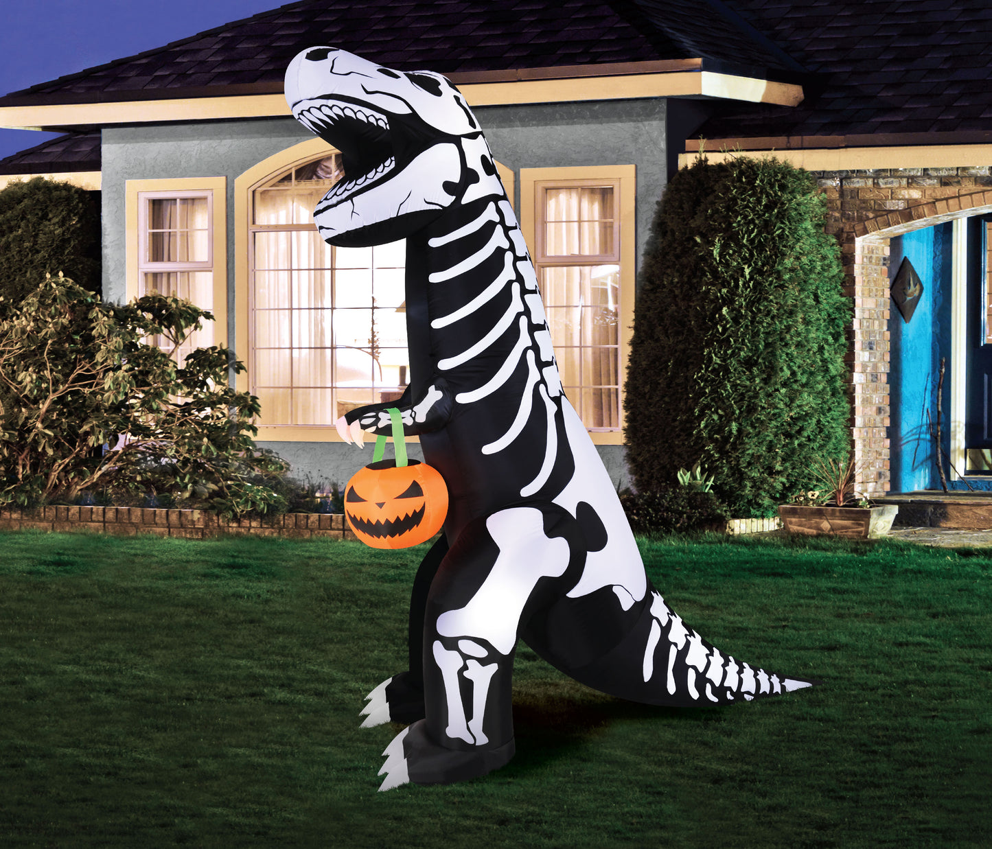7' T-Rex Halloween Inflatable lifestyle
