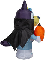 Load image into Gallery viewer, Gemmy Airblown Bluey in Vampire Costume Bluey, 3.5 ft Tall, Blue
