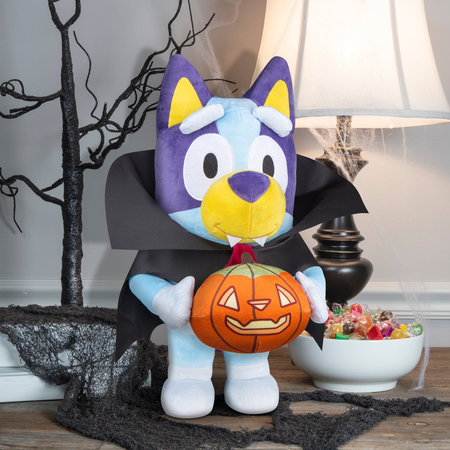 Gemmy Bluey in Vampire Costume Halloween Greeter, Multi