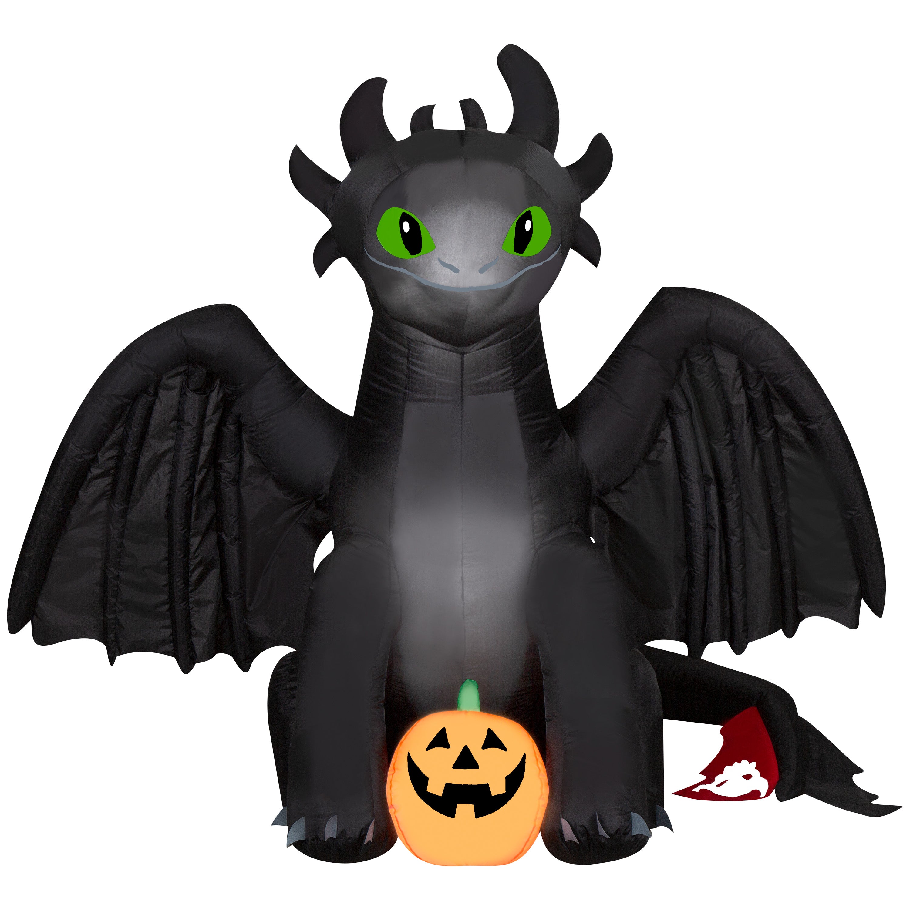 Gemmy Airblown Inflatable Toothless How to Train Your Dragon Universal, 6 ft Tall, Multicolored