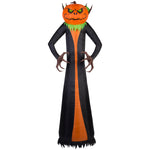 Load image into Gallery viewer, Gemmy Giant Halloween Inflatable Jack O&#39; Lantern Reaper with Psychedelic Spirals of Light, 12 ft Tall
