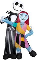 Load image into Gallery viewer, Nightmare Before Christmas Airblown Inflatable Jack and Sally Dancing Scene Disney, 6 ft Tall, Multi
